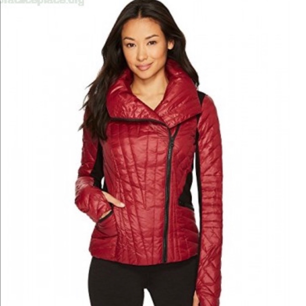 SOLD Blanc noir puffer (maroon) jacket
